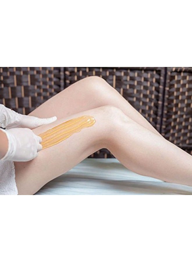 Sugaring NYC Sugaring Paste for Home Use on Bikini Brazilian Legs Waxing 12oz with 8pcs Sugaring Strips & Plastic Applicator  - Image 5