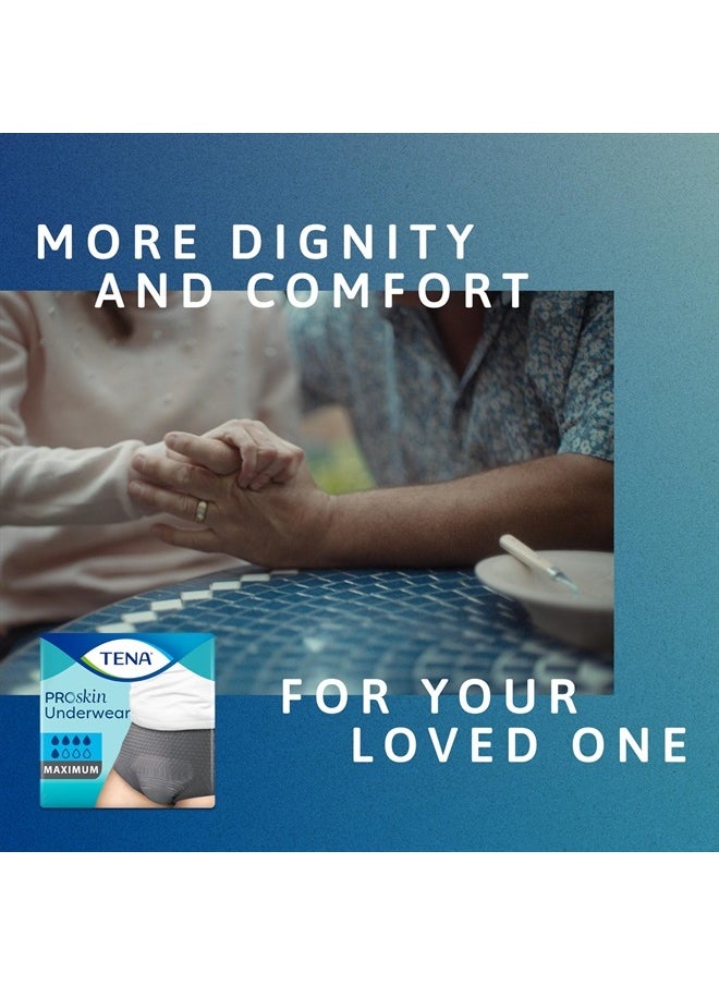 Tena Incontinence Underwear for Men, Maximum Absorbency, ProSkin - Large - 72 Count  - Image 3