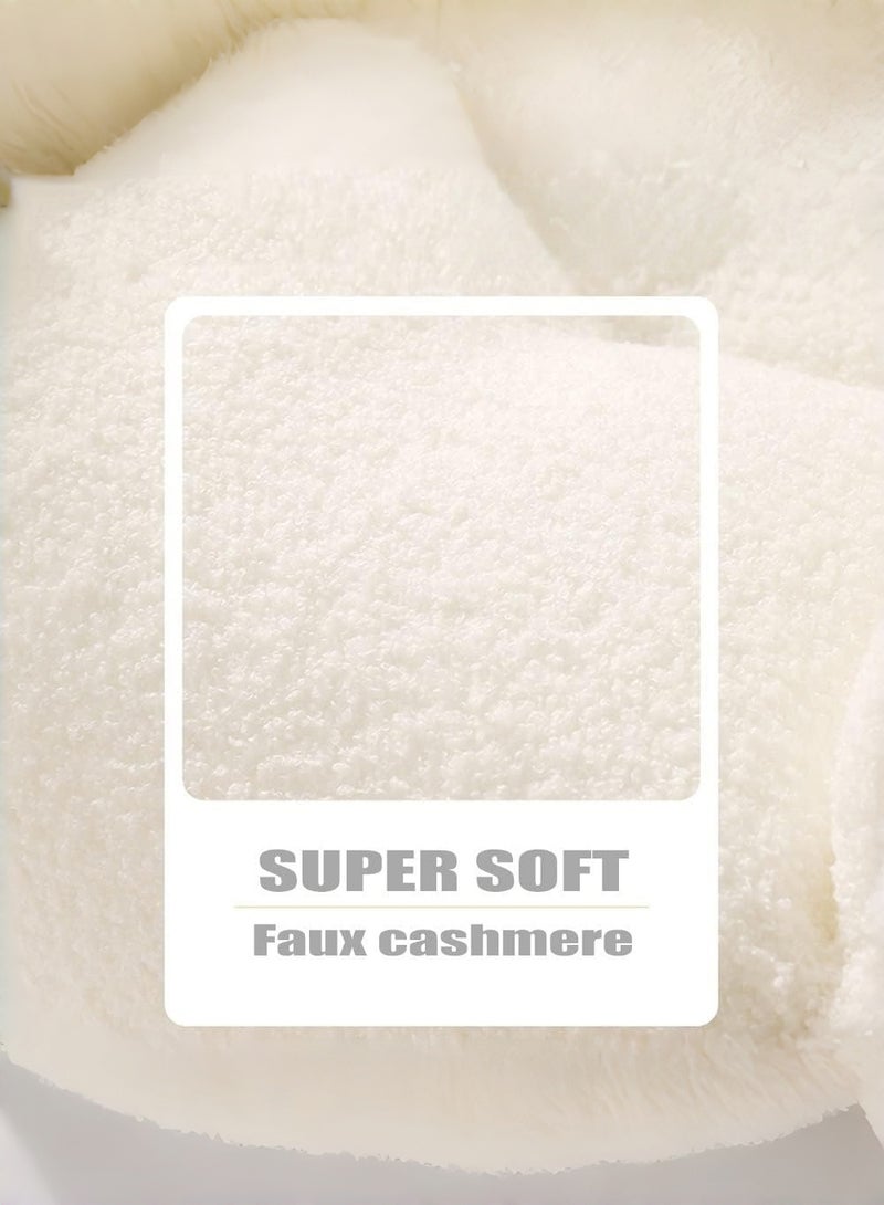 EzzySo Fluffy Lamb Wool Sofa Super Soft Faux Cashmere Comfort Chair with Storage Pocket Easy Wash Compact for Kids and Living Room - Image 3