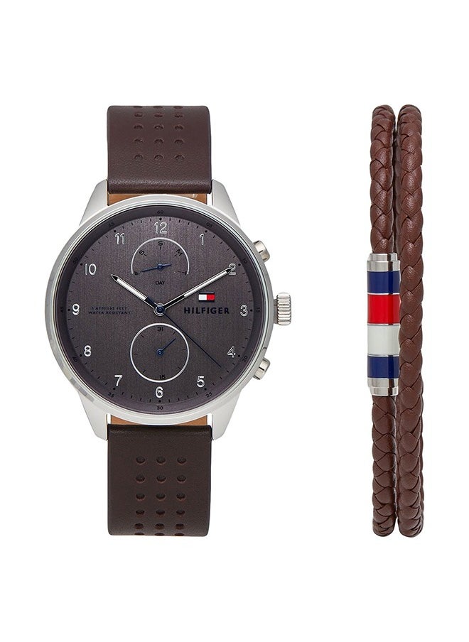 TOMMY HILFIGER Men's Leather Wrist Watch 2770047  - Image 1