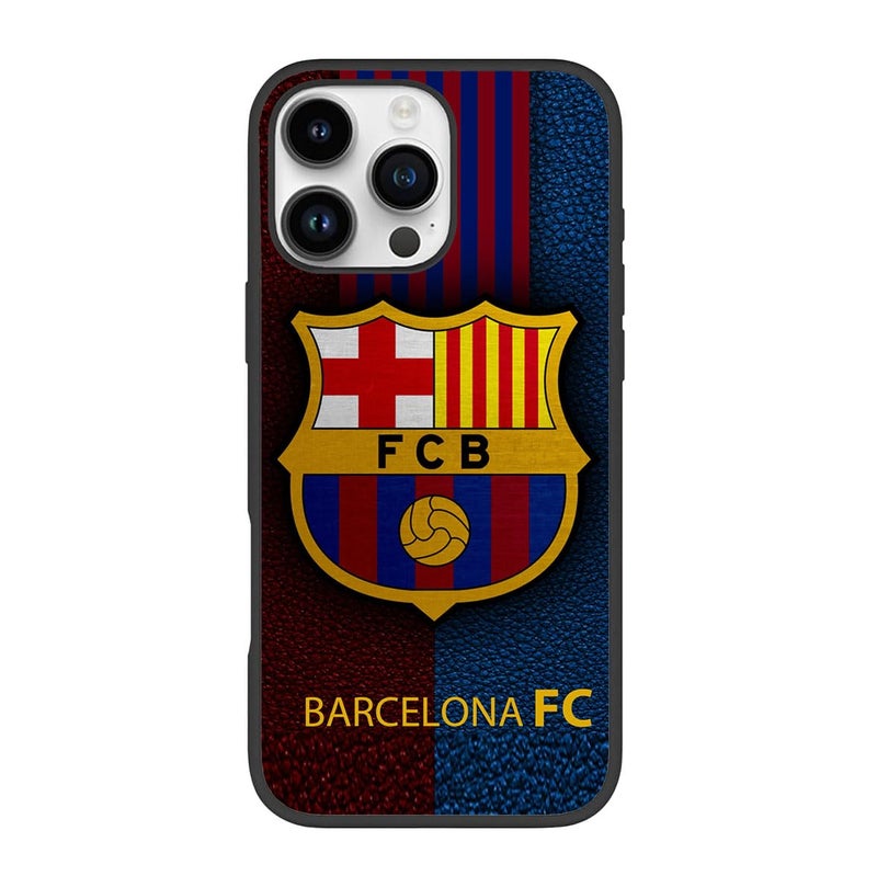 Silk Route Barcelona Design Spain FootballSoccer Club Mobile Back Cover for Apple iPhone 15 Pro Max Multicolor