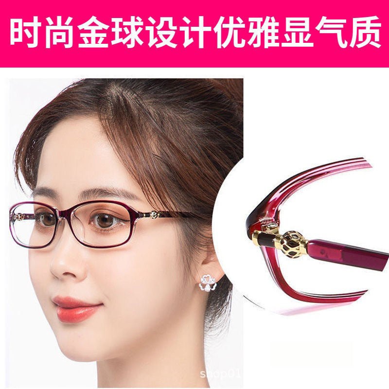 Ultra-Light Anti-Blue Light Reading Glasses For Women, High-Definition Resin Full-Frame Reading Glasses For Middle-Aged And Elderly Women, Reading Glasses For Women To Look Younger - Image 3