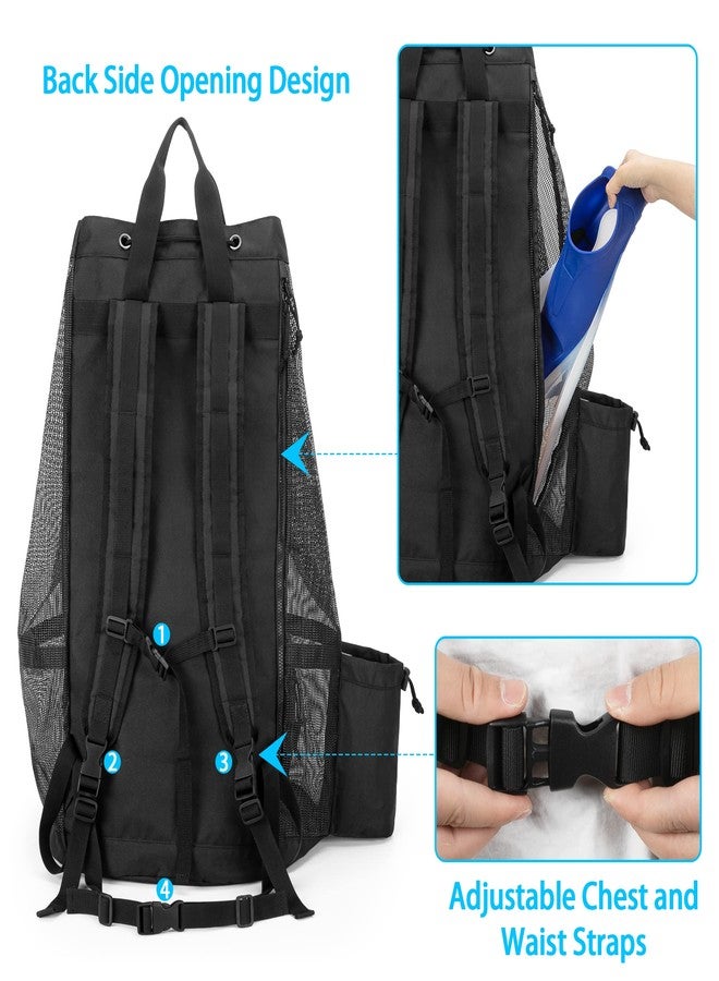 Fasrom Mesh Scuba Diving Bag, XL Snorkeling Gear Backpack for Mask, Fins and Wetsuit (Empty Bag Only, Patent Design) - Image 4