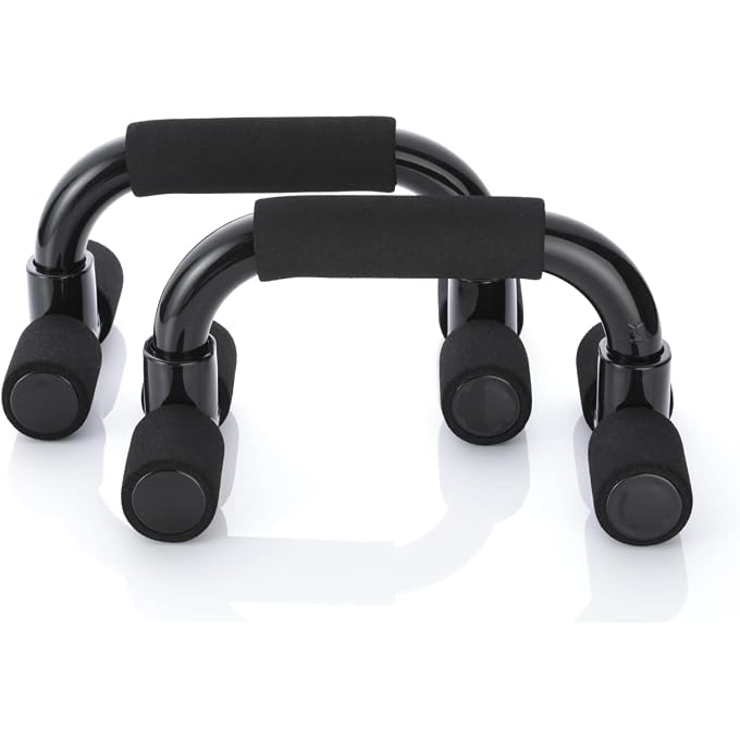 BODYMATE Push-Up Handles, Set Of 2, Push-Up Bars, Non-Slip Handles, Push-Up Bars For Muscle Training And Strength Training In Black - Image 2
