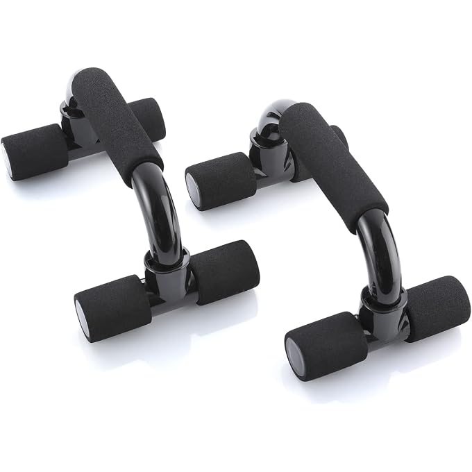 BODYMATE Push-Up Handles, Set Of 2, Push-Up Bars, Non-Slip Handles, Push-Up Bars For Muscle Training And Strength Training In Black - Image 1