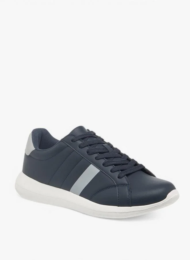 Men's Stripe Detail Lace-Up Sneakers