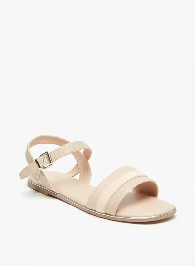 سيليست Womens Textured Sandals With Buckle Closure
