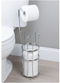 Tissue holder with storage space for rolls