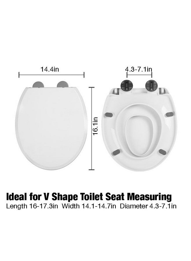 باندا إير مقعد مرحاض PandaEar مع مقعد تدريب مدمج للأطفال الصغار على استخدام المرحاض، مقعد مرحاض ممدود مع واقي من الرذاذ لتدريب الأطفال الصغار، سهل التركيب وإغلاق بطيء - Image 1