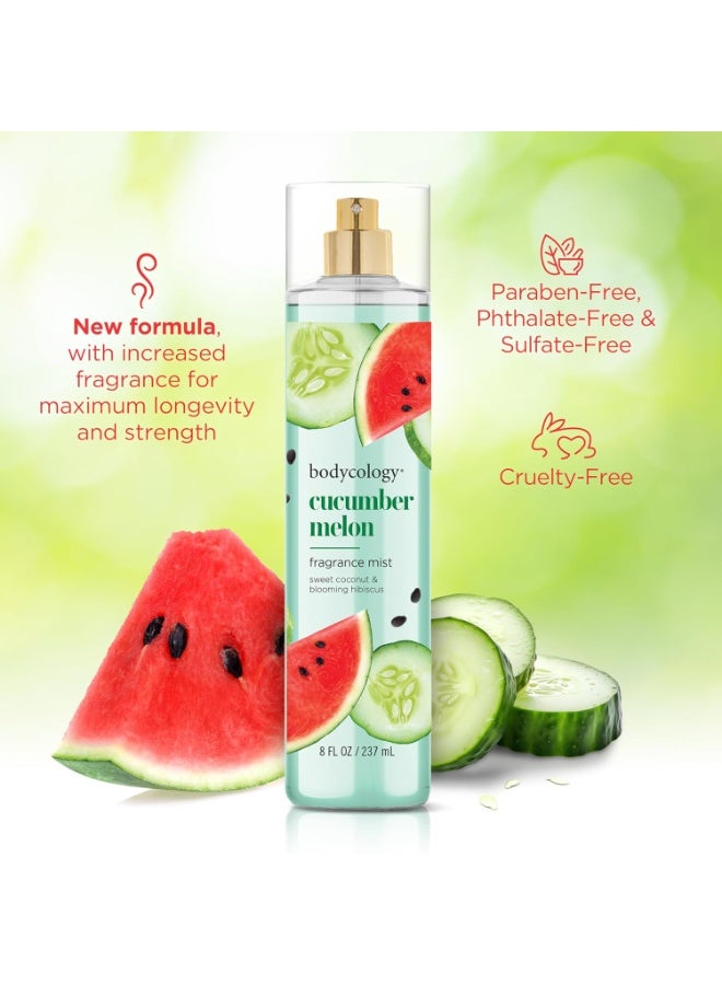 Bodycology Bodycology Long-Lasting Fragrance Body Mist, Cucumber Melon, 8 fl oz - Image 4