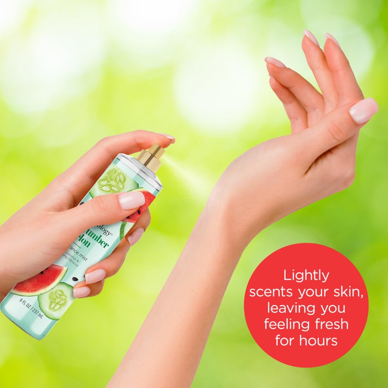 Bodycology باديكولوجي رذاذ الجسم المعطر طويل الأمد، خيار شمام، 8 أونصة سائلة - Image 3