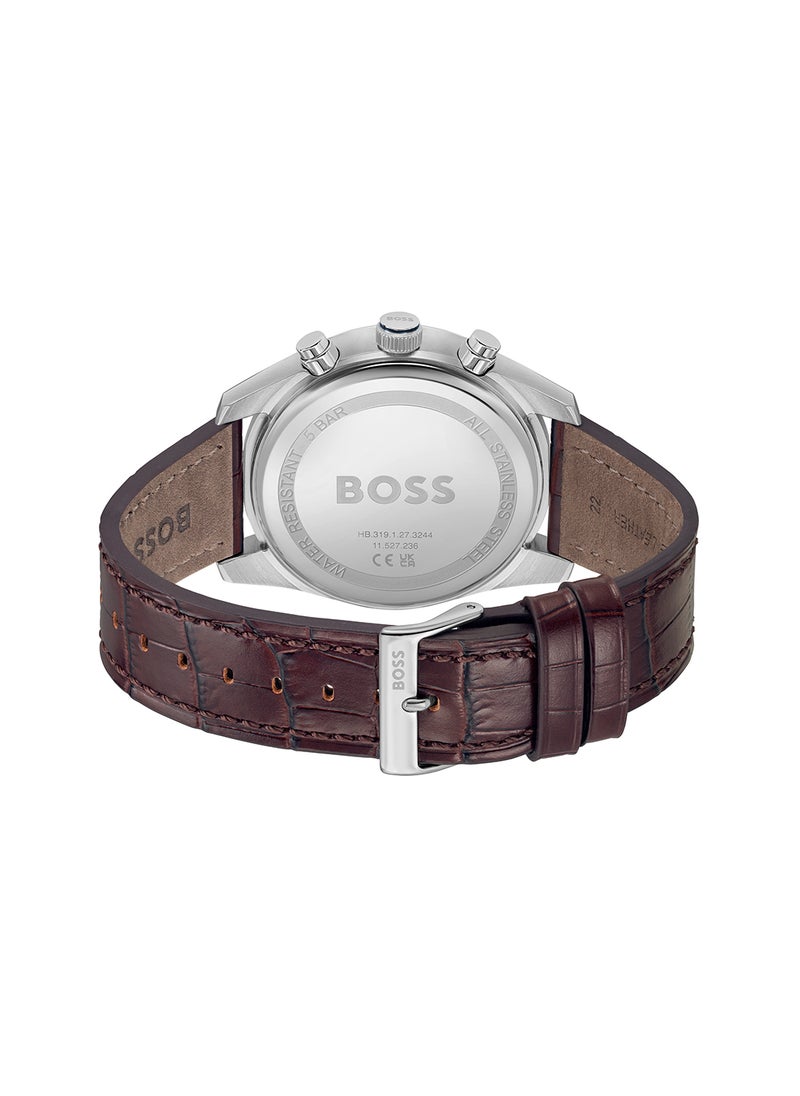 HUGO BOSS HUGO BOSS ROUND CHRONOGRAPH MEN'S BLUE CASE WATCH - 1514194  - Image 3