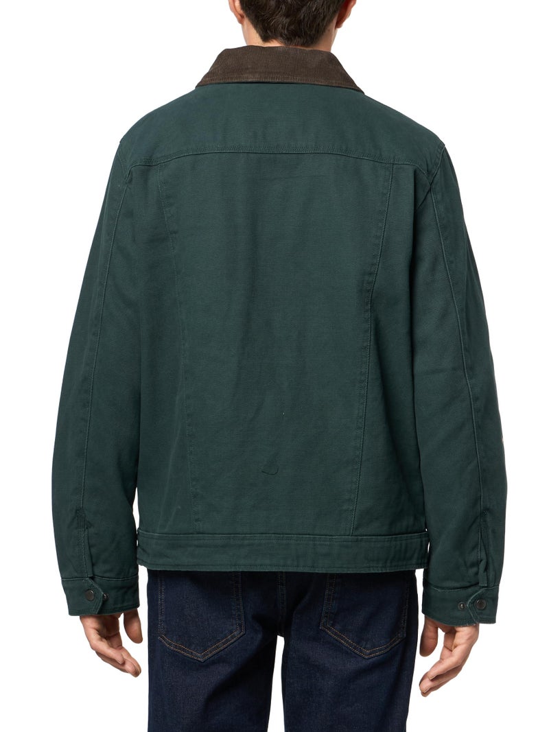 Levi's Men's Cotton Field Jacket With Corduroy Collar, Green Gables Quilt Lined, Small - Image 2