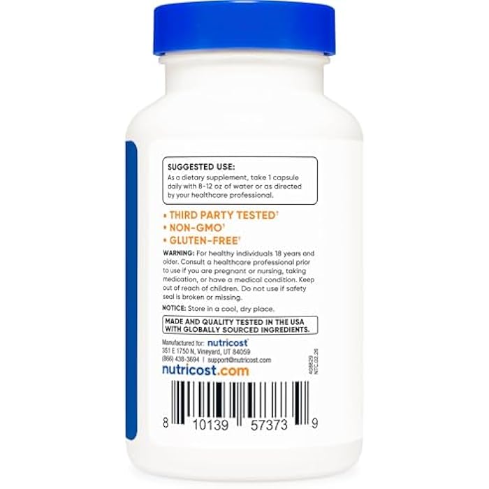 Nutricost Milk Thistle Capsules 300mg, 120 Capsules (80% Silymarin) - Gluten-Free & Non-GMO - Image 4