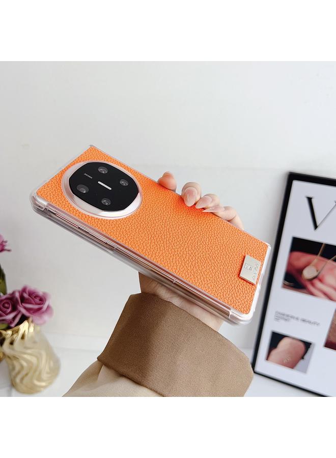 S-TOP Case For Huawei Mate X6 Transparent Edge Litchi Texture Phone Case - Image 4