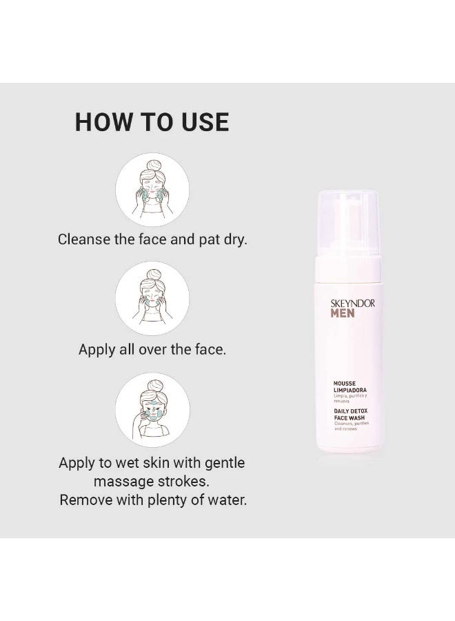 Skeyndor Skeyndor Men Daily Detox Face Wash 150ml - Image 4
