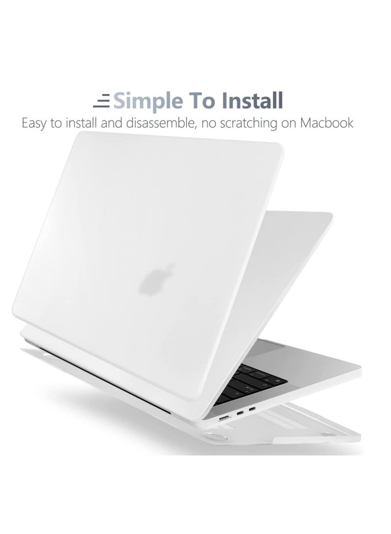 Plastic Hard Shell Case Compatible with MacBook Pro 16 inch Case 2025 2024 2023 2022 2021 M4 M3 M2 M1 A3403 A3186 A2991 A2780 A2485 Pro Max, Frosted Clear  - Image 2