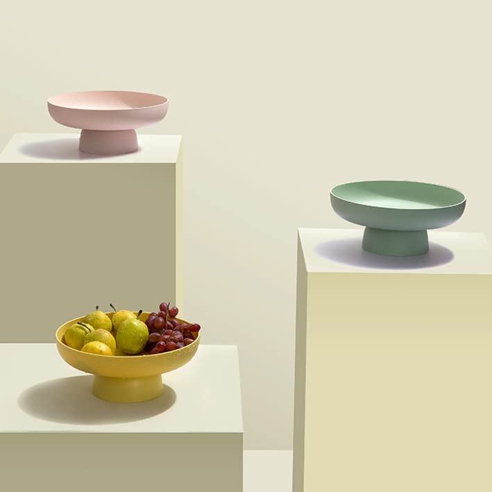 onefitow Fruit bowl Fruit Basket for Kitchen Countertop Kitchen Storage Baskets Stand Organization, Decor Centerpiece Counter or Dining Room Tables (yellow) - Image 4