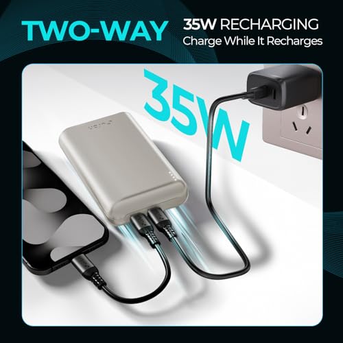 URBN 20000mAh Nano Plus 35W Turbo Fast Charging Power Bank | Compact Pocket-Size | Dual Type-C PD Output | Two-Way Fast Charge | Metallic Finish | 12-Layer Circuit Protection | 1 Year Warranty - Image 5