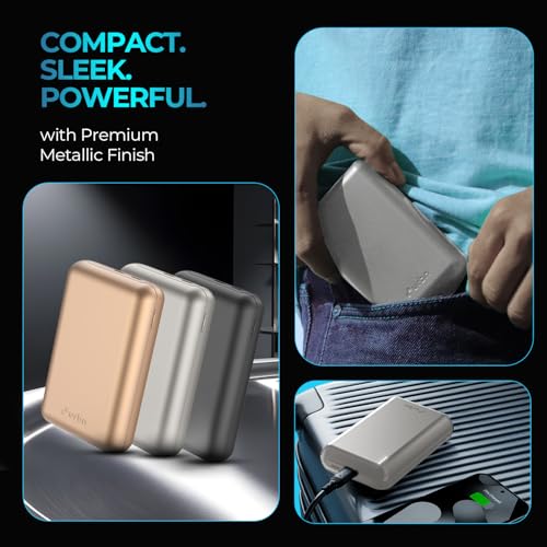 URBN 20000mAh Nano Plus 35W Turbo Fast Charging Power Bank | Compact Pocket-Size | Dual Type-C PD Output | Two-Way Fast Charge | Metallic Finish | 12-Layer Circuit Protection | 1 Year Warranty - Image 3