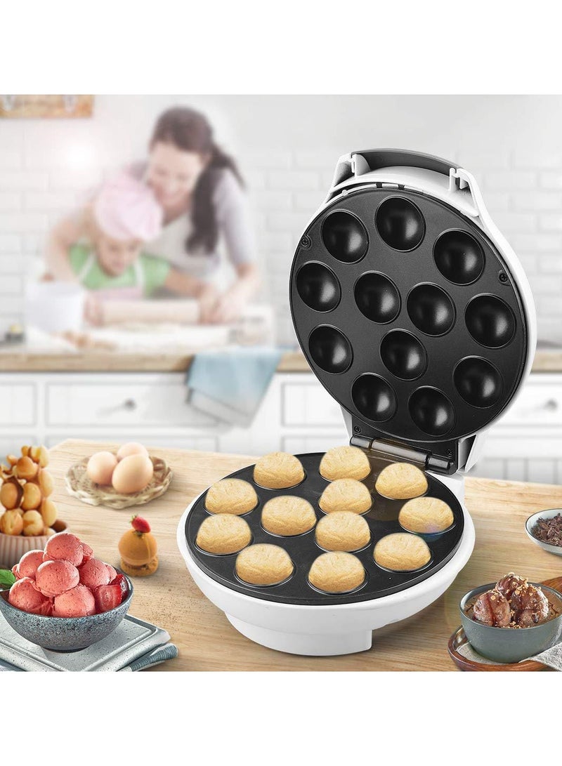 12 Slot Electric Cake Pop & Pancake Maker with Non-Stick Coating, Power/Ready Indicators & Cool-Touch Housing | Perfect for Birthday, Holiday & Party Treats  - Image 2