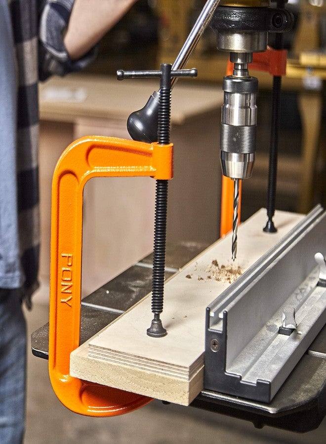 Pony Jorgensen 2660 6-Inch C-Clamp, Orange - Image 3