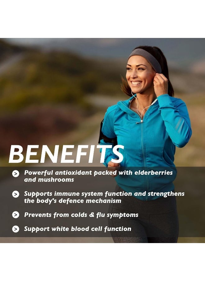Organic Earth Immune Guard with Organic Elderberry & Superfood Immune Blend  60 Capsules  - Image 3