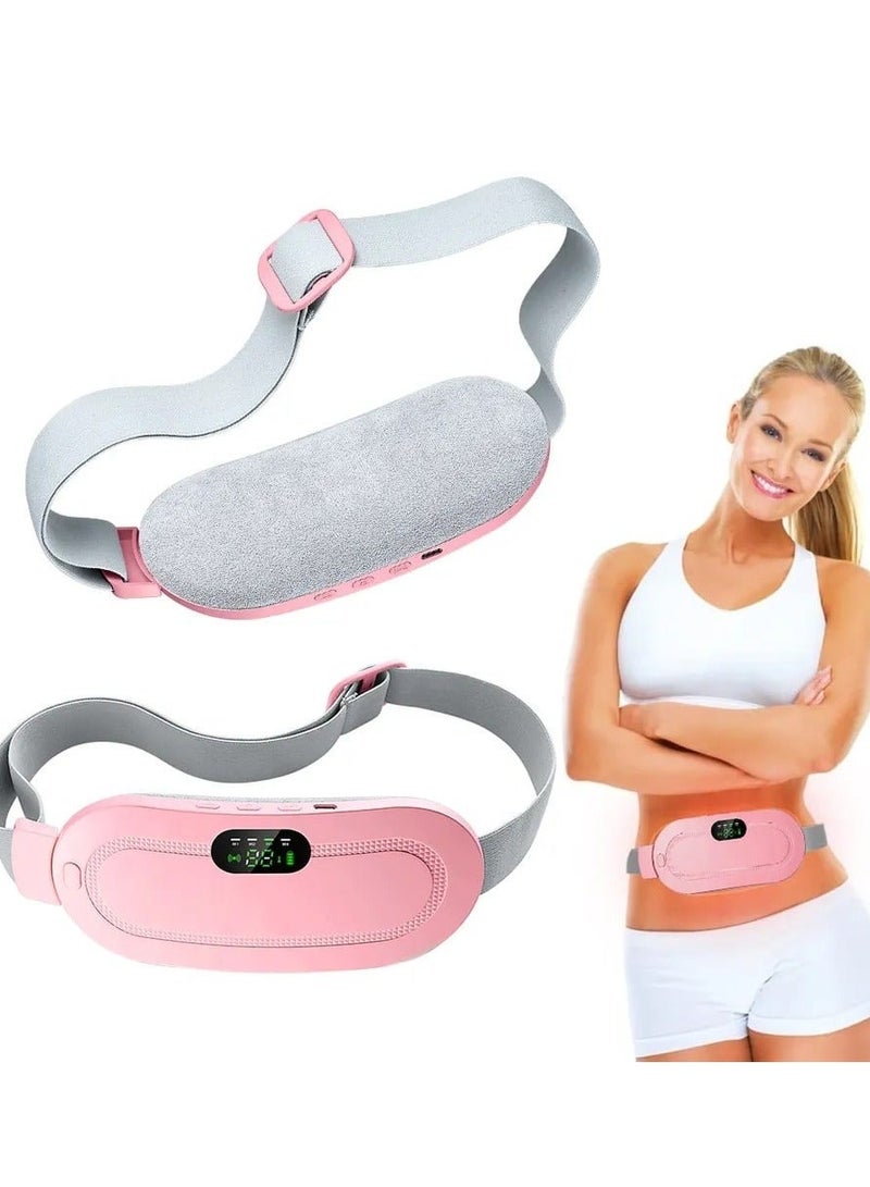 ABJ Menstrual Heating Pad, Electric Cordless Heated Waist Belt,Fast Heating Pad with 3 Heat Levels and 3 Vibration Massage Modes, Menstrual/Period, Back or Belly Pain Relief for Women or Girl - Image 1