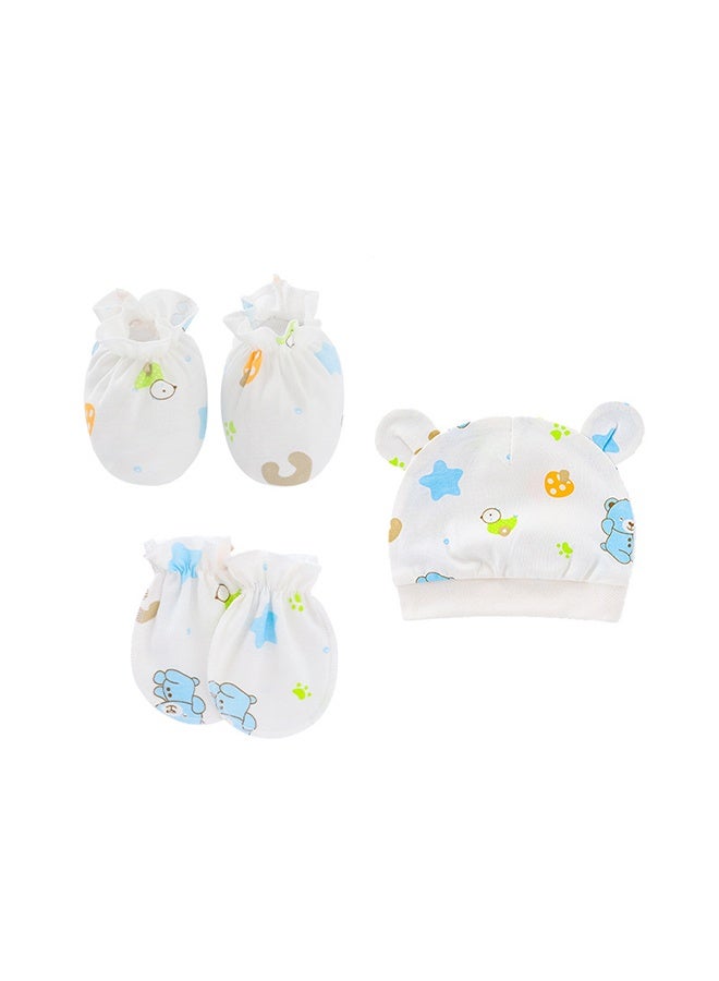 12 Pcs Baby Hats Mittens and Socks Set Newborn Mittens No Scratch Baby Hats and Newborn Socks for 0-1 Year - Image 5