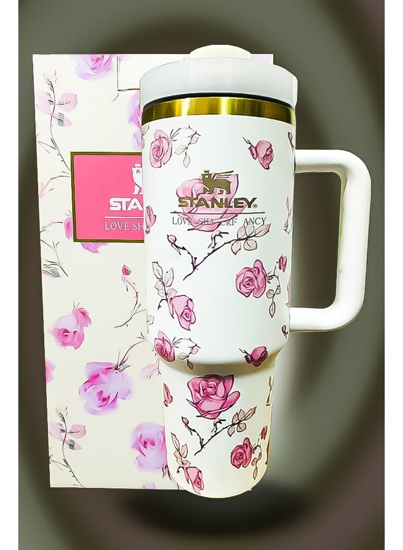 Stanley 40oz Tumbler Stainless Steel Travel Mug with Reusable Straw BPA Free Eco Friendly and Dishwasher Safe Leakproof FlowState Lid Double Wall Insulation Keeps Drinks Hot for 16 Hours and Cold for 24 Hours Slim Base Fits Most Car Cup Holders Rugged Ergonomic Handle Designed for Travel Work and Outdoor Use - Image 3
