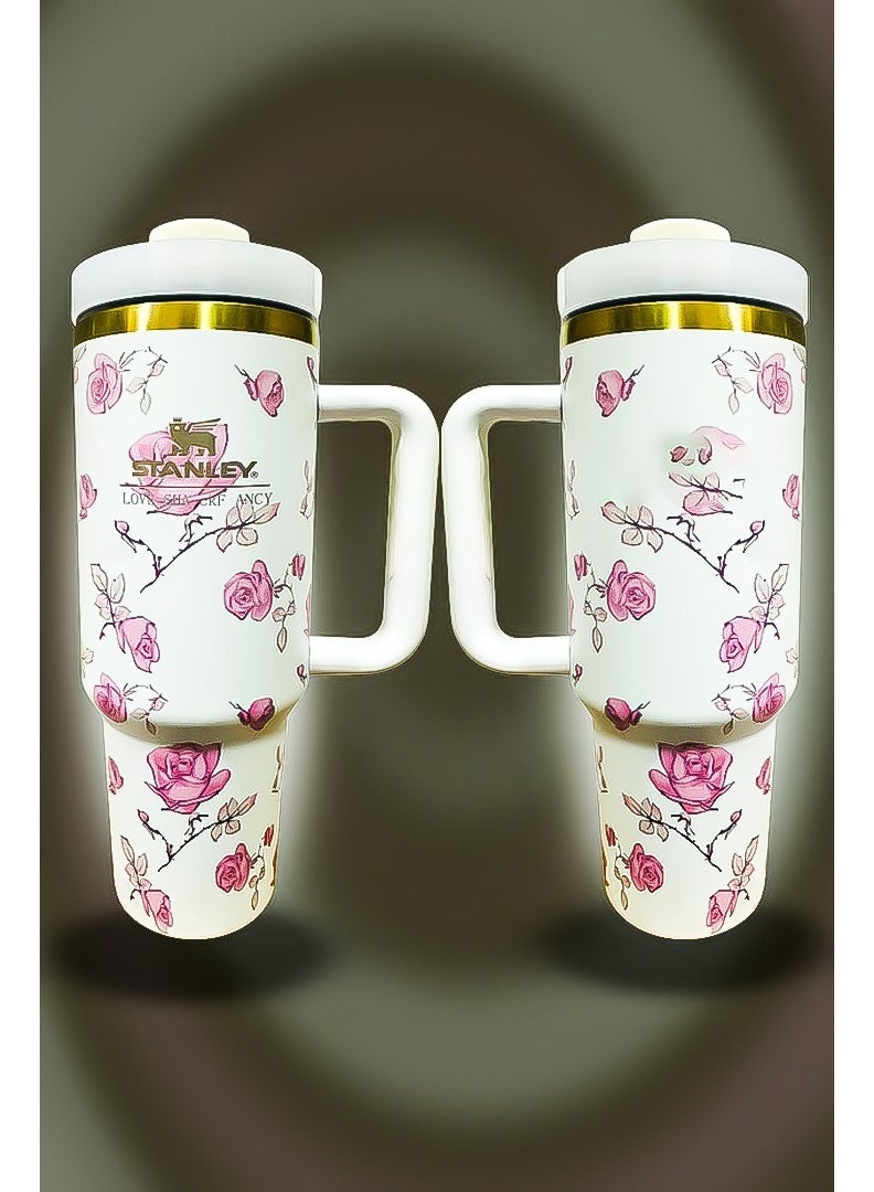 Stanley 40oz Tumbler Stainless Steel Travel Mug with Reusable Straw BPA Free Eco Friendly and Dishwasher Safe Leakproof FlowState Lid Double Wall Insulation Keeps Drinks Hot for 16 Hours and Cold for 24 Hours Slim Base Fits Most Car Cup Holders Rugged Ergonomic Handle Designed for Travel Work and Outdoor Use - Image 4