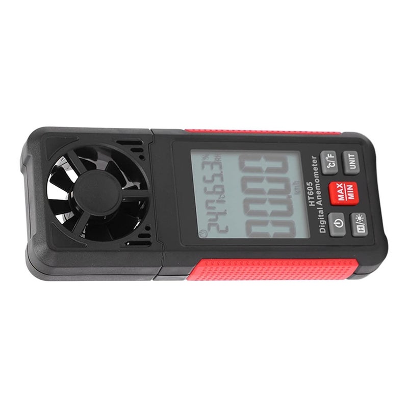 HT605 Digital Anemometer Handheld Wind Speed Meter with Wind Chill Temperature Tester - Image 5