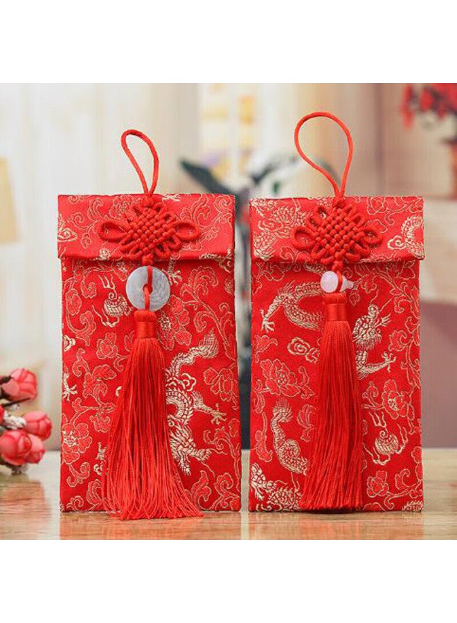 Green Reed Qingwei, Woven Red Envelope, 10,000 Yuan Version, 2-pack, Wedding Gift Money, Housewarming Gift, Business Opening Bonus, First Birthday Gift - Image 1