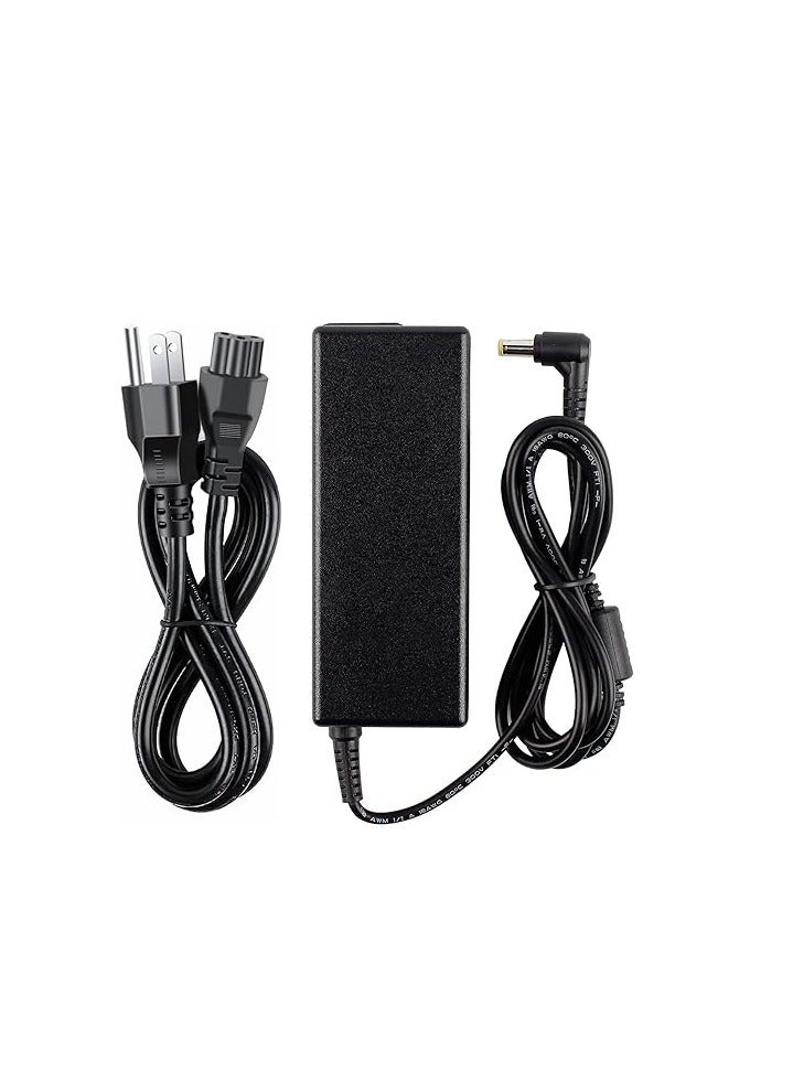 Terabyte محول تيار متردد 19 فولت 4.74 أمبير 90 واط لجهاز لابتوب أيسر شاحن كمبيوتر محمول كابل طاقة مصدر توصيل (متوافق مع 75 واط 65 واط) حجم الموصل: 5.5x1.7 مم - Image 1