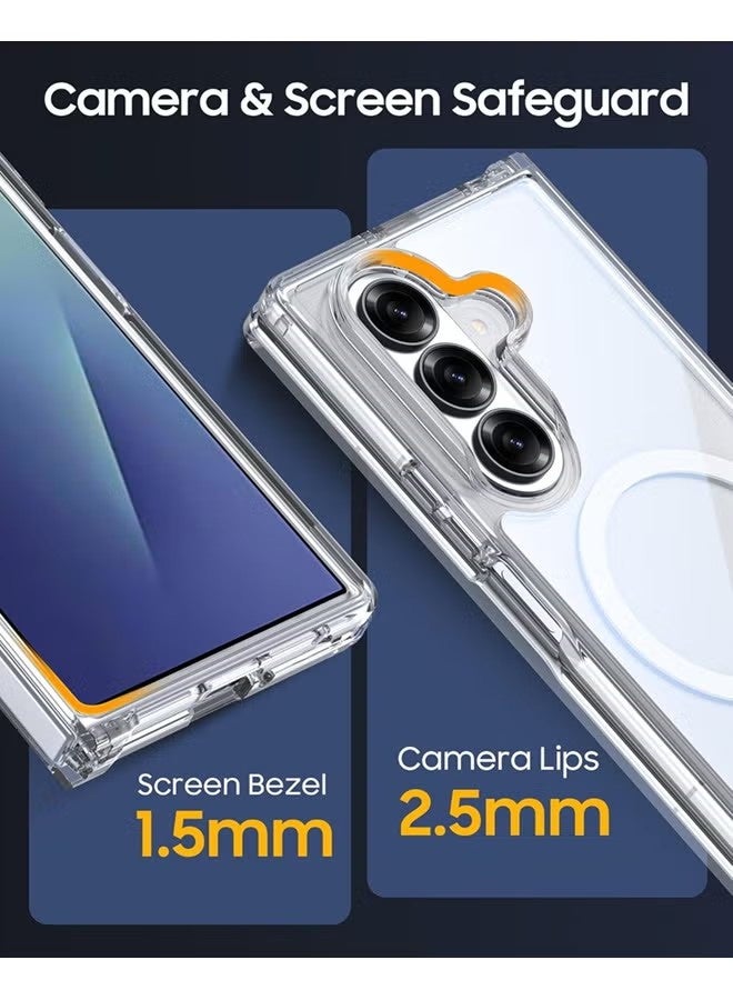 Magnetic Case for Samsung Galaxy Z Fold 7  Magsafe Cover, Shockproof Protection, Anti-Yellow & Anti-Scratch - Image 5