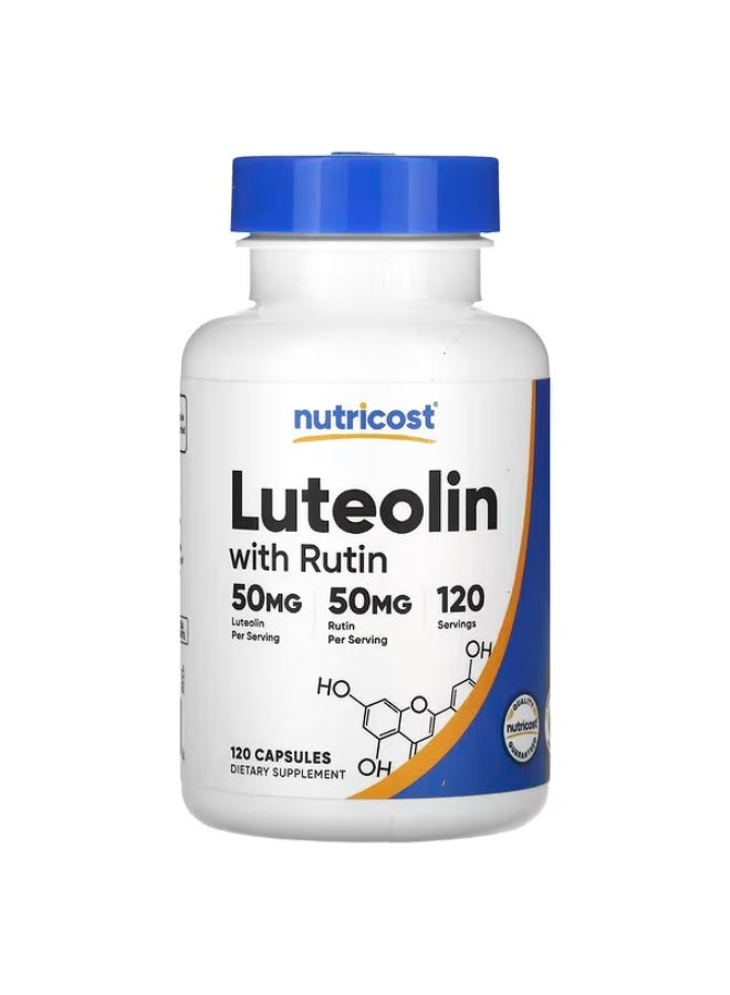 Nutricost, Luteolin With Rutin, 50 mg, 120 Capsules - Image 1