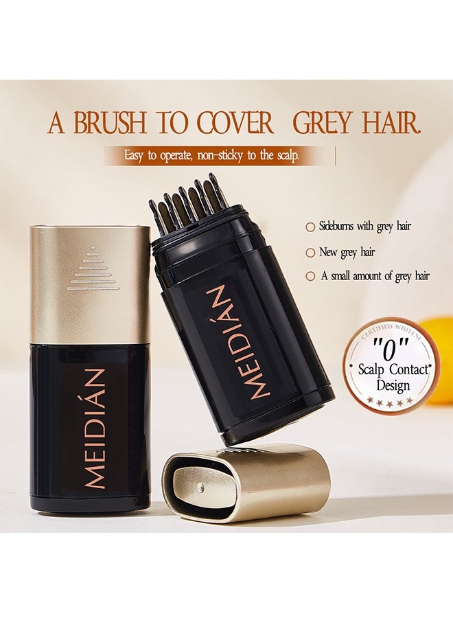 Meidián White Hair Covering Pen, Root Touch Up, Instantly Hairline Shadow Gray Touch-up Cover Up, Multi-Functional Quick Covering Gray Hair& Beard,Long-Lasting Waterproof Temporary Touchup Stick 03#Coffeecolor - Image 3