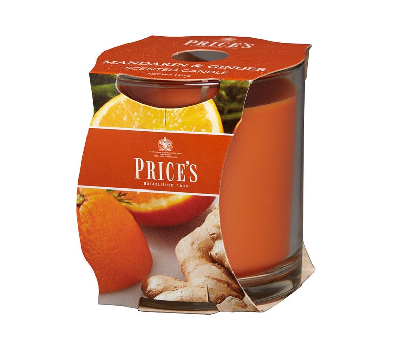 Prices  Mandarin  Ginger Jar Candle  Sweet Fruity Quality Fragrance  Long Lasting Scent  Up to 45 Hour Burn Time