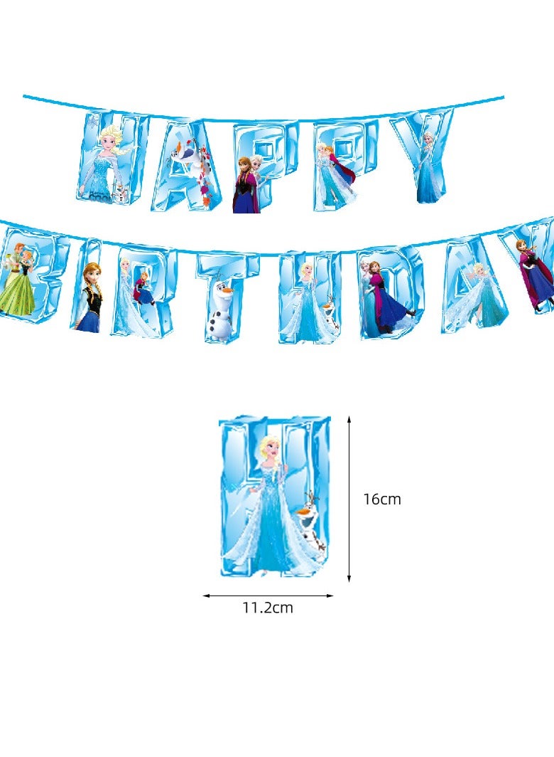 general Birthday party decorations, including birthday banners, table centerpieces, cake decorations, cartoon themed latex balloons for kids fans birthday party supplies - Image 4