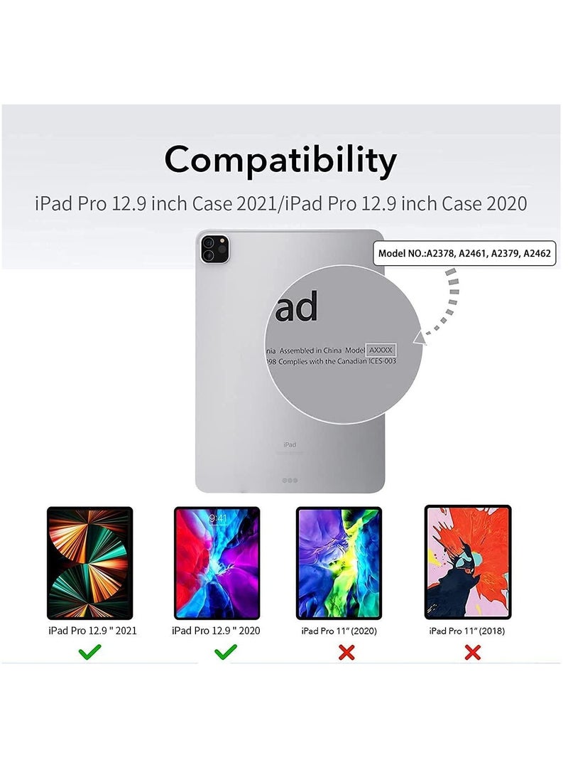 DUSALA Apple iPad Pro 12.9 (2020) Case Cover Clear View Shockproof Drop Protection Slim TPU Gel Bumper Scratch Resistant Cover for Apple iPad Pro 12.9-inch display 2020 - Image 4