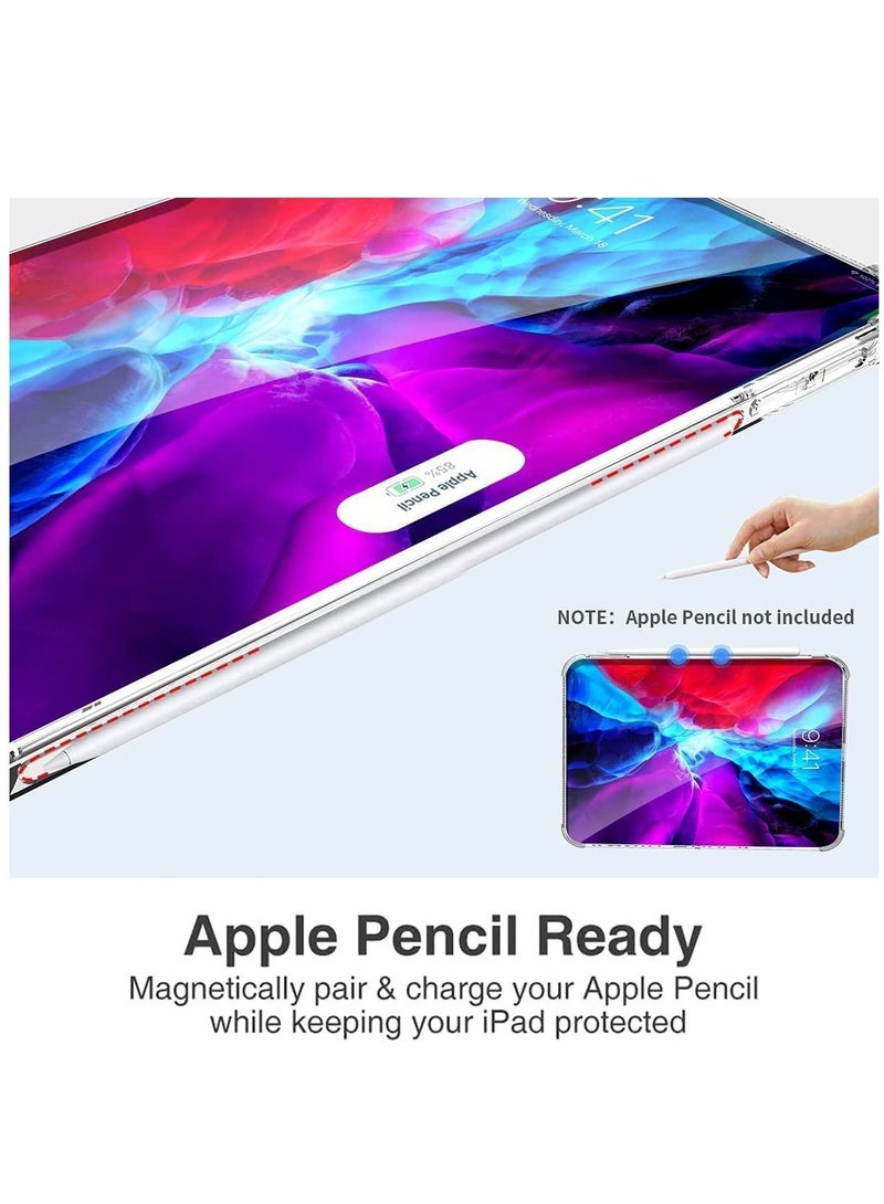 DUSALA Apple iPad Pro 12.9 (2020) Case Cover Clear View Shockproof Drop Protection Slim TPU Gel Bumper Scratch Resistant Cover for Apple iPad Pro 12.9-inch display 2020 - Image 2