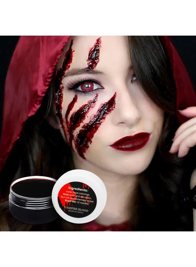 Kreyfer 1 oz Halloween Coagulated Blood, 30g Fake Blood Gel for SFX Wound, Cuts, Clown, Vampire Film Cosplay Makeup - Image 4