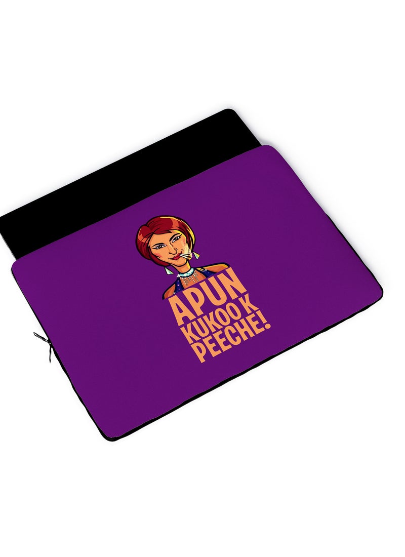LOUD UNIVERSE Laptop Sleeve 13 inch Sacred Games Netflix Kukoo K Peeche Quote TV Series Tablet Sleeve - Image 4