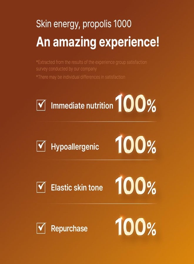 WELLDERMA Propolis 1000 Energy Boosting Sheet Mask – 5 Sheets | Korean Face Mask for Hydration, Vitality & Radiant Care | Infused with Propolis Extract 1,000ppm & Honey - Image 5