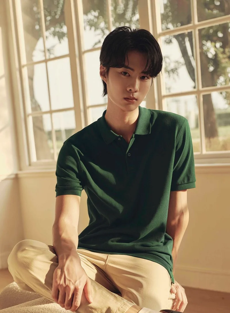 Men's Polo Shirt: Cotton Pique, Short Sleeve | Korea Collection
