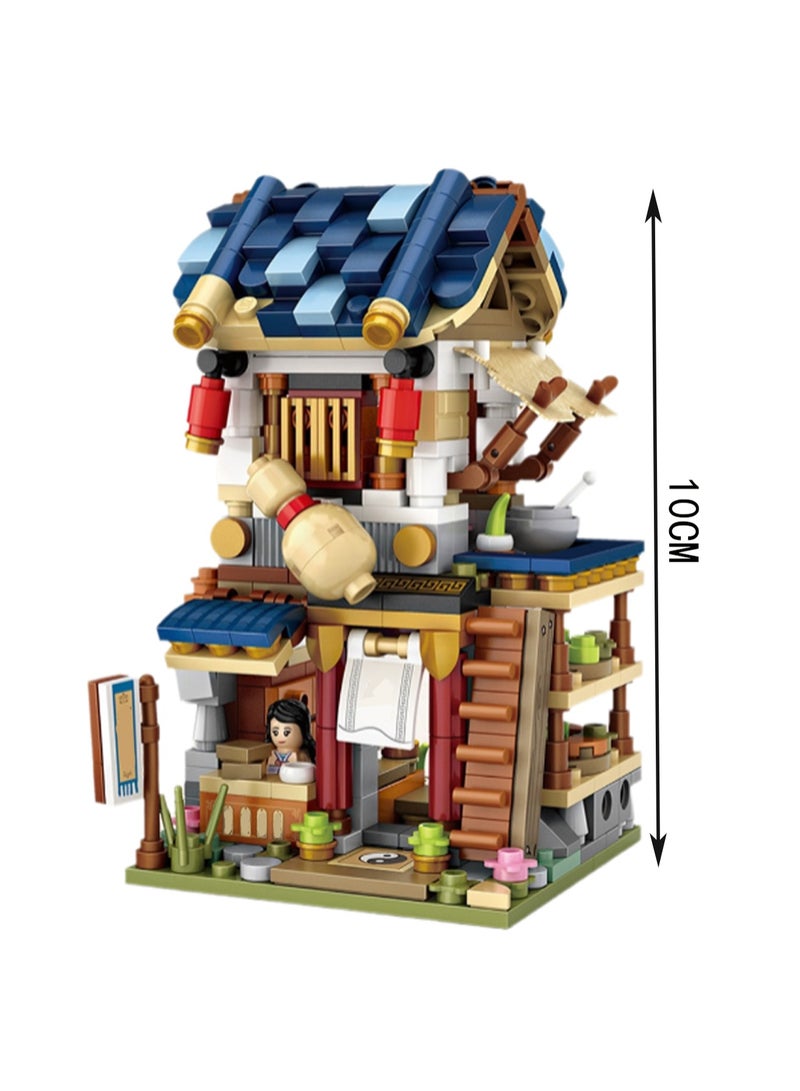 538pcs Grass Shop Model Set Building Blocks Leisure Stress Relief Assembling Building Assembly Toys Children Adult Home Decorations - Image 2