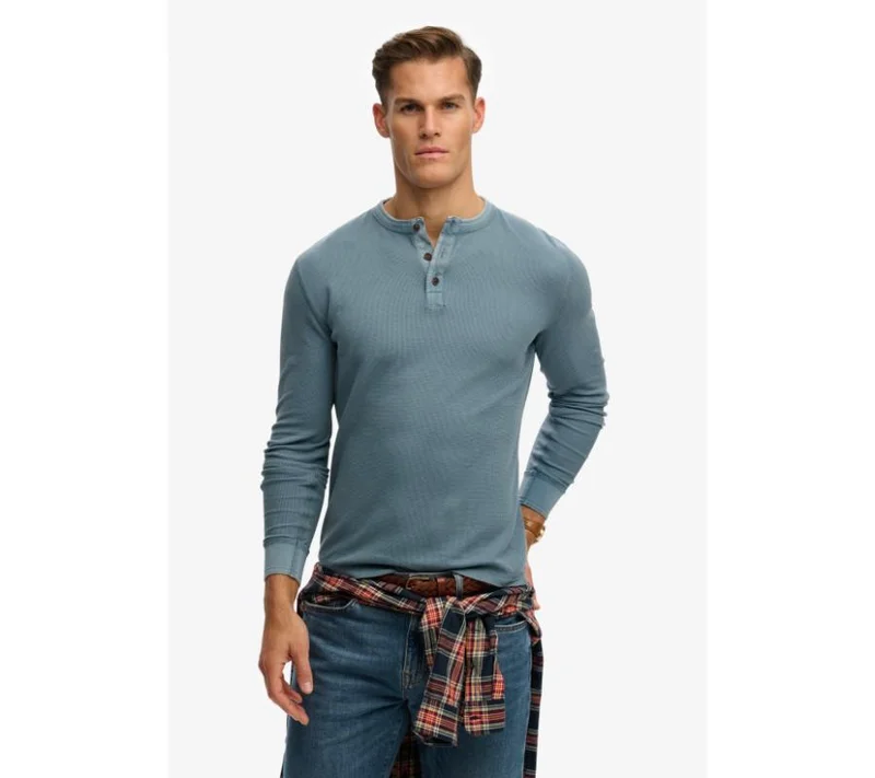 Superdry Lightweight Textured Grandad Top