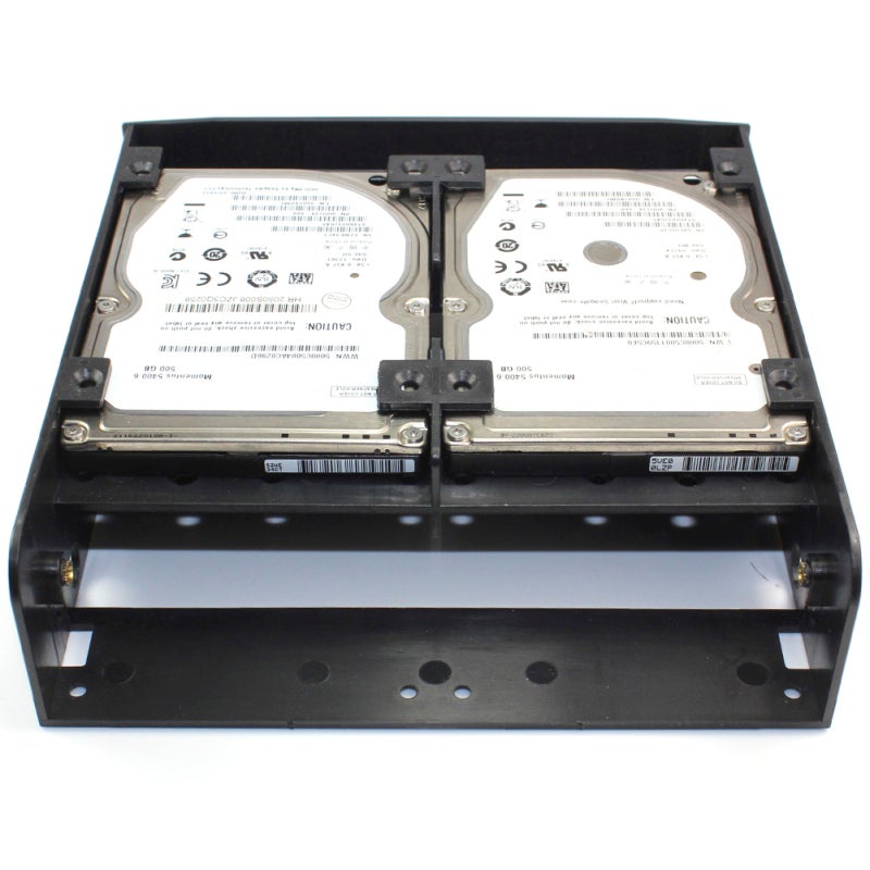 5.25 Bay Adapter 2.5/3.5 Inch Drive Size - Multifunctional PC Bay Expansion SSD Mounting Bracket for Desktop Computer Internal Drive Bay Installation - Image 2