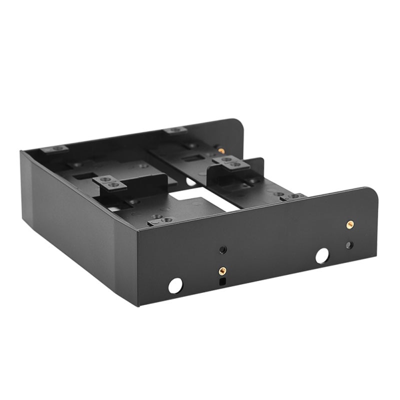 5.25 Bay Adapter 2.5/3.5 Inch Drive Size - Multifunctional PC Bay Expansion SSD Mounting Bracket for Desktop Computer Internal Drive Bay Installation - Image 1