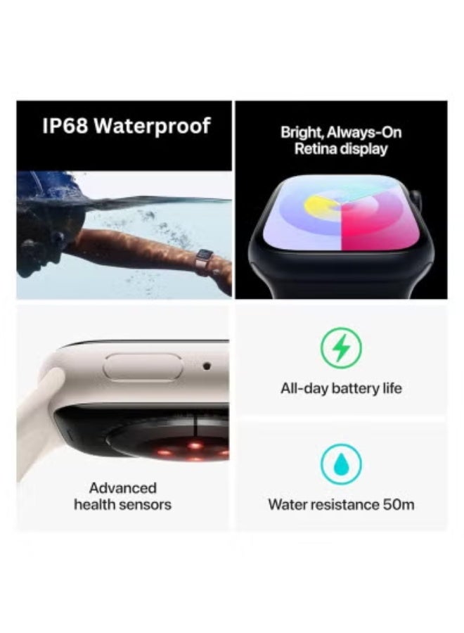 G-Tab GS9 Mini Smartwatch – 1.75-Inch AMOLED Always-On Display Fitness Tracker with Raise to Wake – Heart Rate & Sleep Monitor – Multi-Sport Modes – Lightweight Waterproof Design – 1GB Storage – Long Battery Life – Compatible with Android & iOS – Black - Image 3